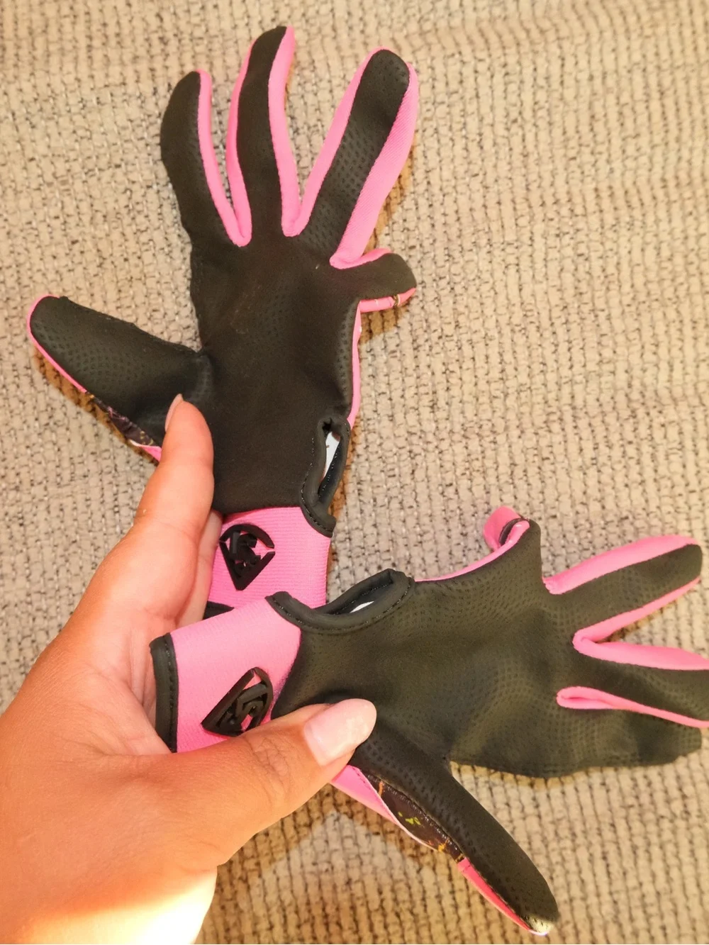 Louisville Neon Pink Batting Gloves